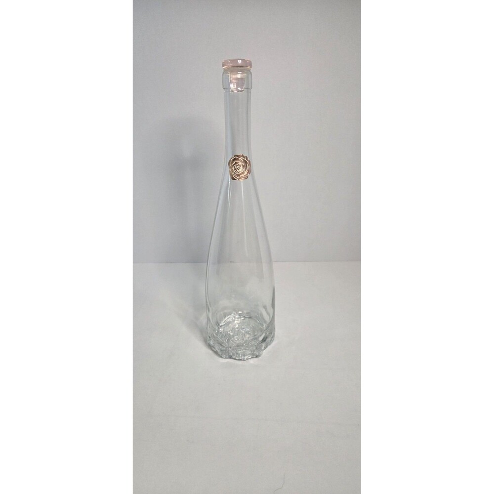 Gerard Bertrand Empty Decorative Glass Bottle Beautiful & Delicate W/Rose Logo
